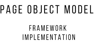page object model framework
