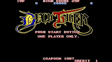 Black Tiger (ブラックドラゴン). [Arcade - Capcom]. (1987). All.