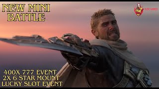 New Mini Battle - 400 x 777 Event | 2x 6 Star Mount | Lucky Slot Event | Gmeplay | IOS