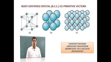 BODY CENTERED CRYSTAL -PRIMITIVE VECTORS/Solid State Physics