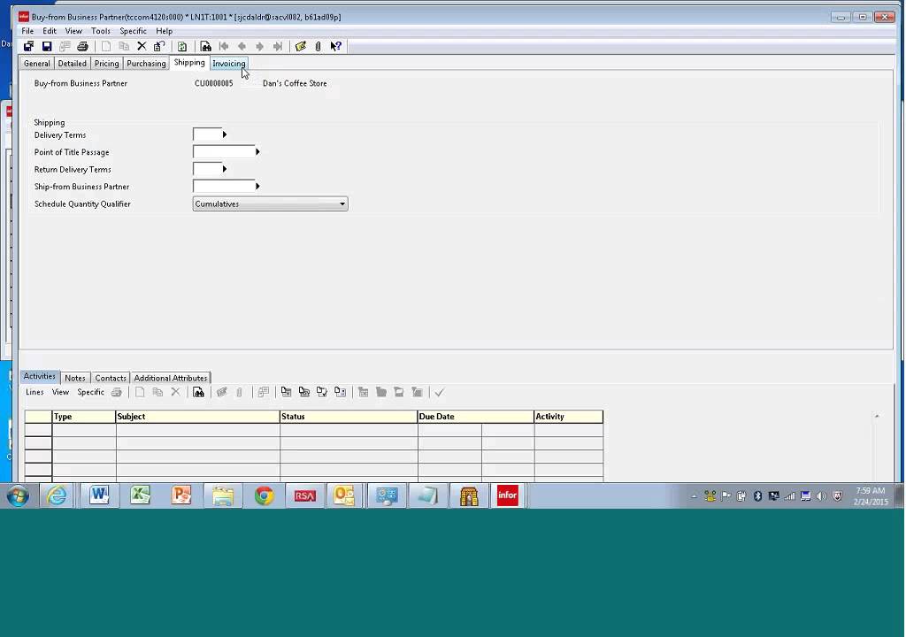 Infor LN New Fields and Functionality in Business Partner Roles - YouTube