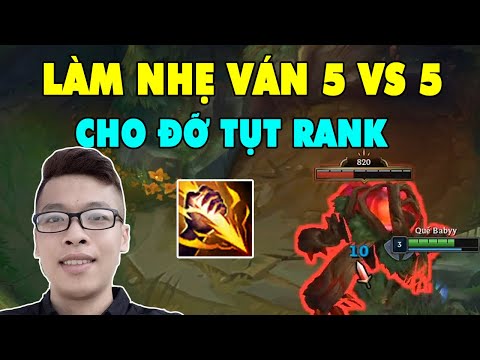 Vi Đi Rừng | Làm Ván 5 vs 5 Cho Đỡ Xuống Rank - Trâu Best Udyr