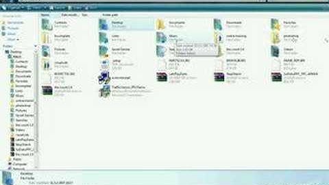 How to navigate folders in windows vista