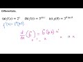 Calculus I: Derivative of general exponential functions