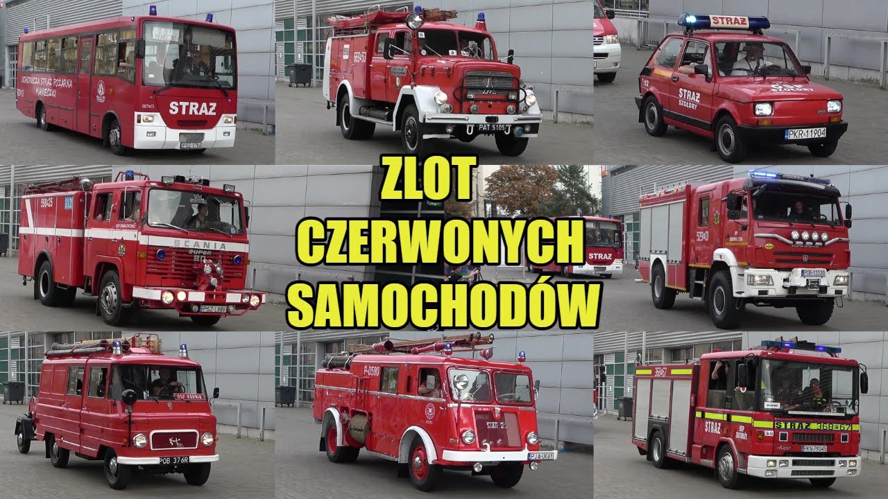 V Ogólnopolski Zlot Czerwonych Samochodów w Poznaniu - Alarmowo 84 wozy strażackie!