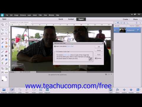 Photoshop Elements 12 Tutorial Removing Color Casts Adobe Training Lesson 14.6
