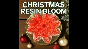 3D Poinsettia Bloom in Epoxy Resin | Christmas Resin Art for Beginners