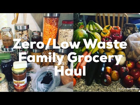 Family Zero/Low Waste Bi-Weekly BIG Grocery Haul! Plus tips for a successful low waste shop 💚