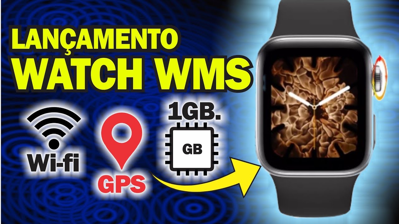 smartwatch com gps e memoria interna