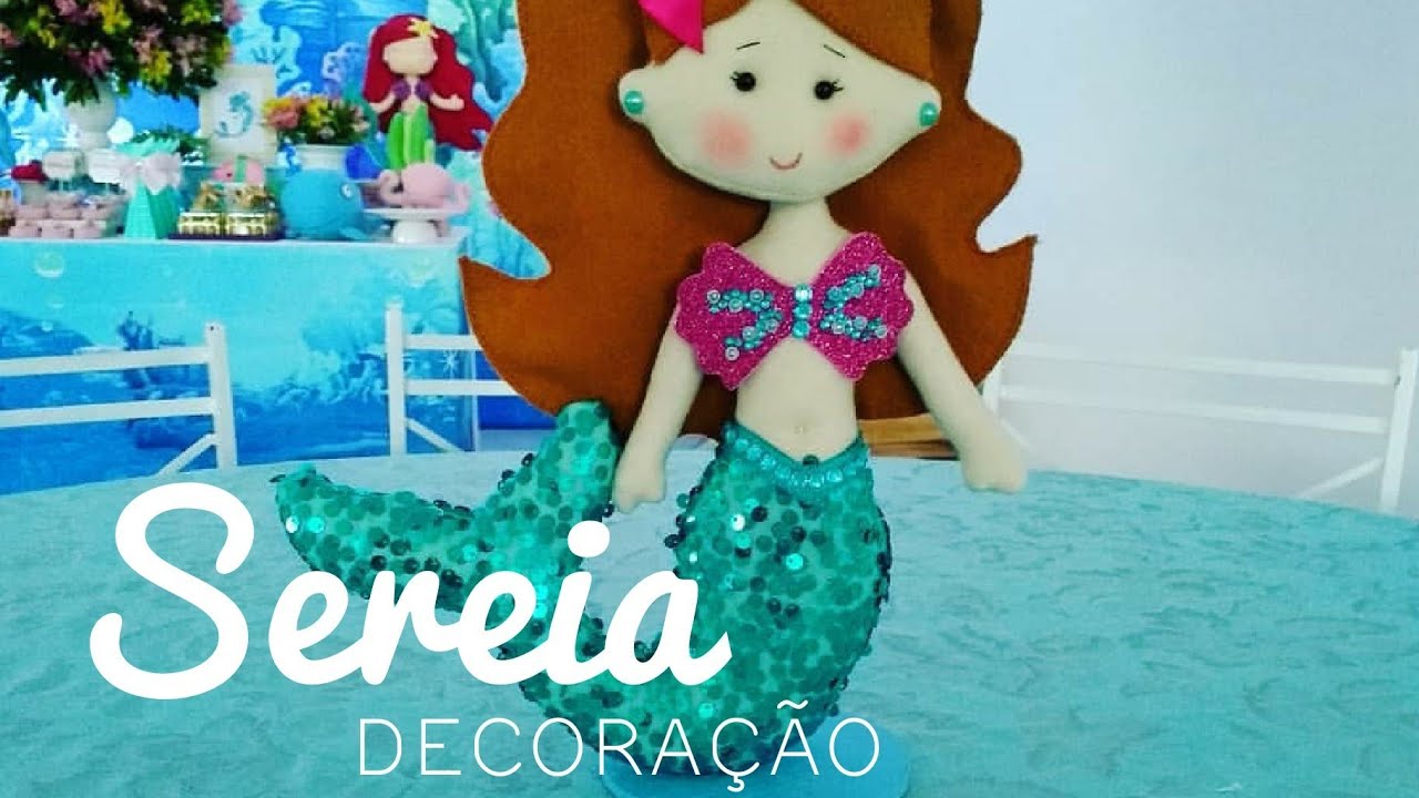 Personalizados e Decoração Sereia e Fundo do mar