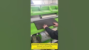 Automatic foam splitting machine | skive xpe foam sheet