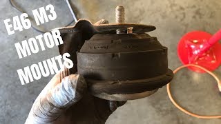 BMW E46 M3 Motor Mount Replacement DIY - 171,000 Miles! Lemforder Engine Mounts Swap