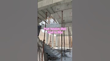 Post Tension | Cast in Situ Slab | Props supports below the soffit of slab | Jacks Supports