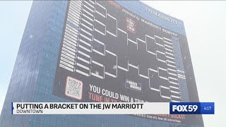 2026 JW Marriott March Madness bracket the size of 12 basketball courts