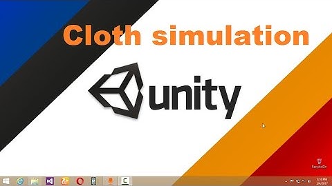 Unity 5 Tutorial - Cloth simulation complete demonstration