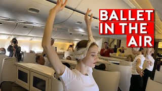 Ballet Dancing! First Time in the Air on Air France