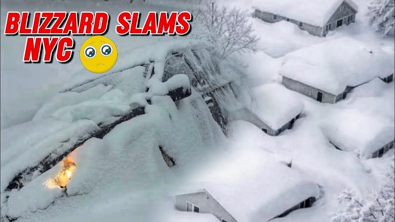 Deadly & Dangerous Snow Storm Lockdown New York city, ice Snow Freezing Temperature