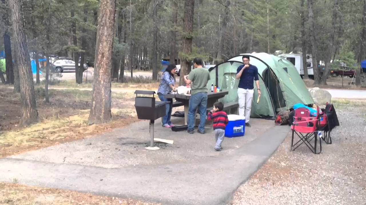 Camping at radium hot springs Aug 30, 2014 YouTube