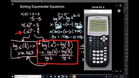 How to Solve Exponential and Logarithmic Equations - MM Ch 8.5