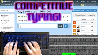Competing in a Typing Tournament!