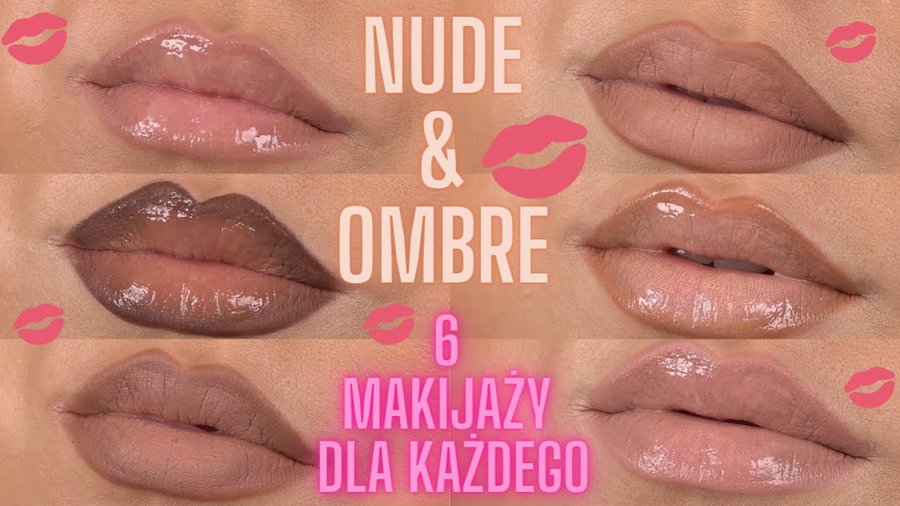 6 makijaży USTA NUDE & OMBRE |   Moje ulubione KONTURÓWKI i Produkty do UST 😍 KKW , Pierre rene
