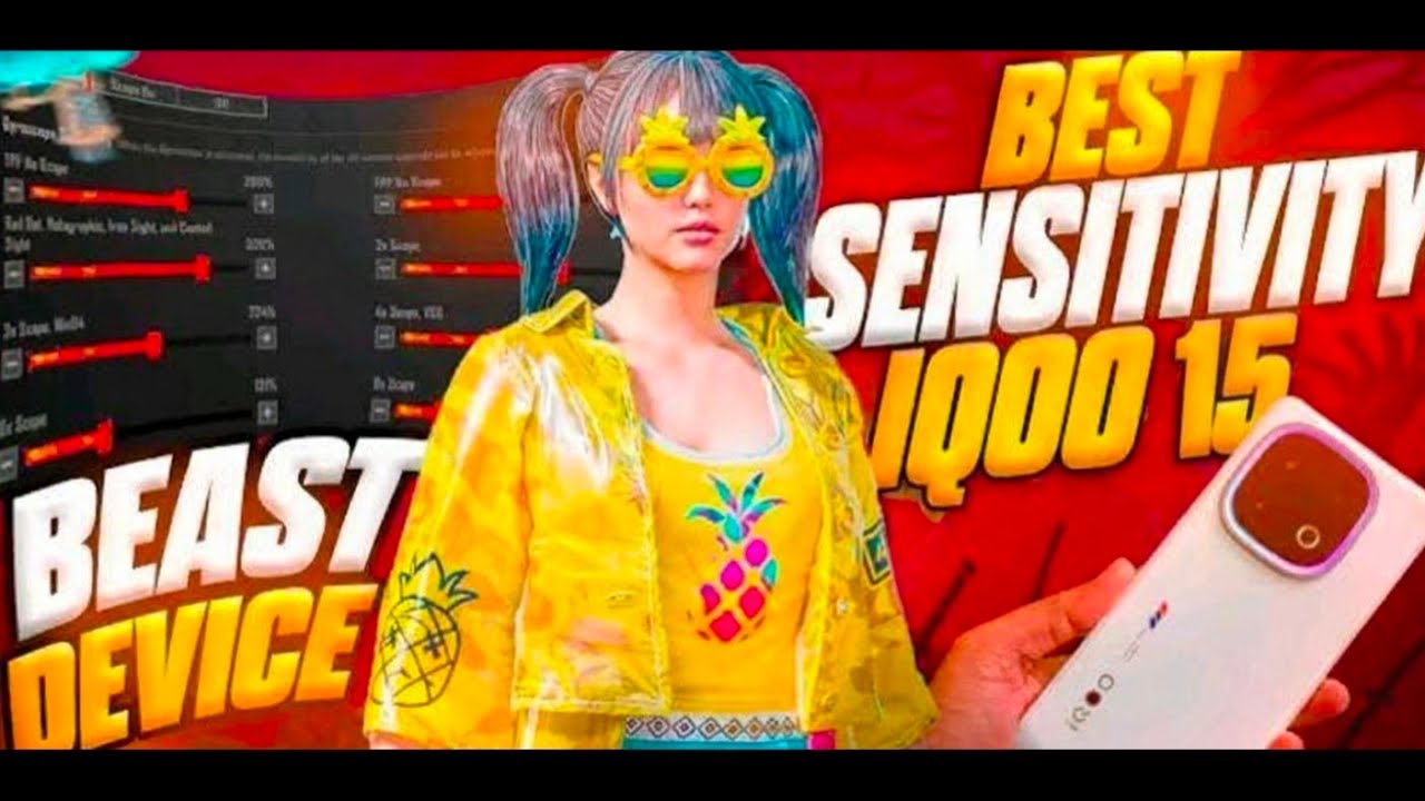 IQOO 15 BGMI Sensitivity. Best 120 fps Sensitivity for BGMI