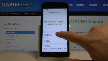 How to Change Font Style in SAMSUNG Galaxy Xcover 4 - Change Font Style