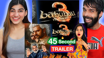 Baahubali 3 Prabhas 45 Second Trailer | Deeksha Sharma