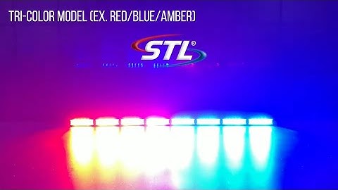 MultiColor Virtue-8® Linear 8 Head LED Traffic Advisor Light Bar - Flash Patterns