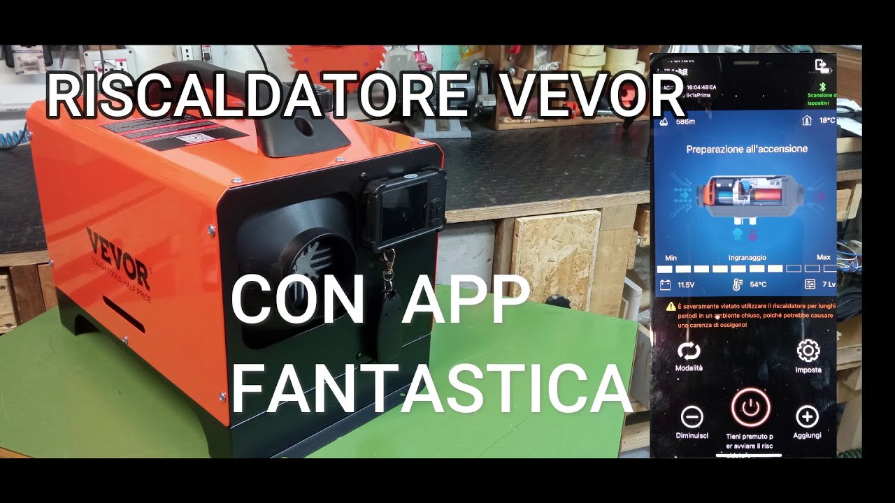 🔥Stufa a gasolio VEVOR con Bluetooth effetto termostato, economica