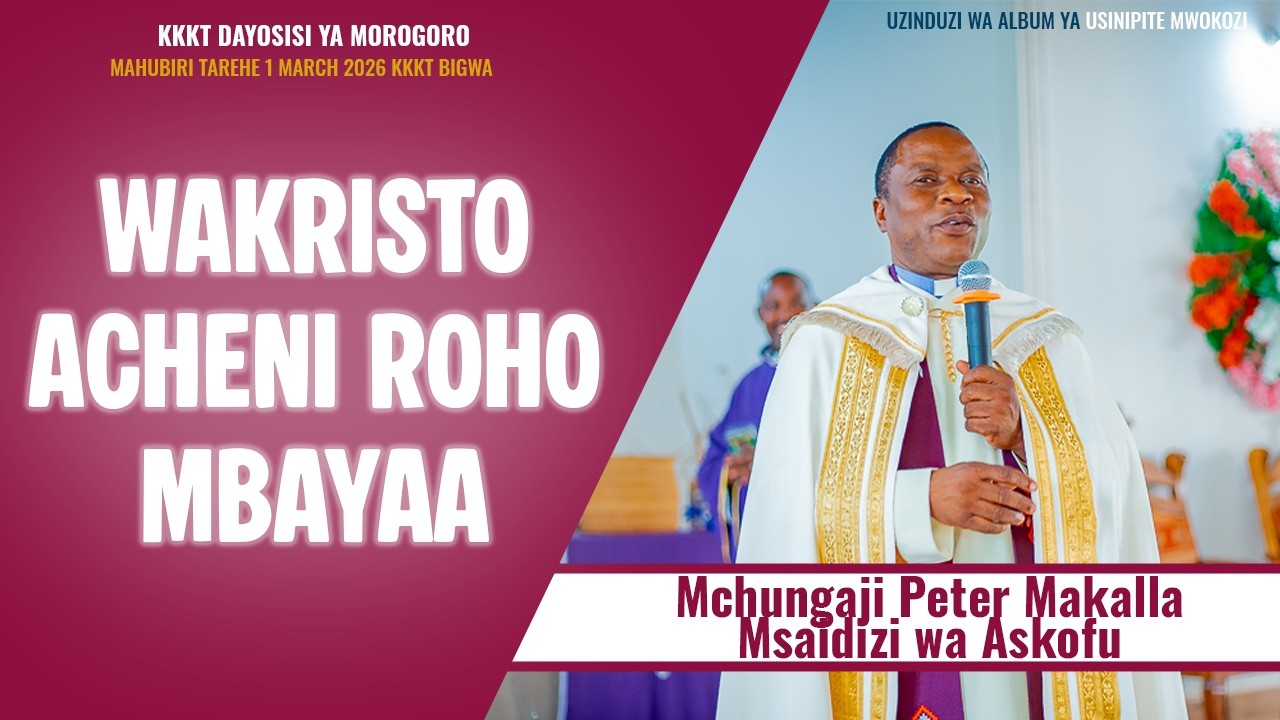 Acheni Roho Mbaya-Mch Peter Makalla - YouTube