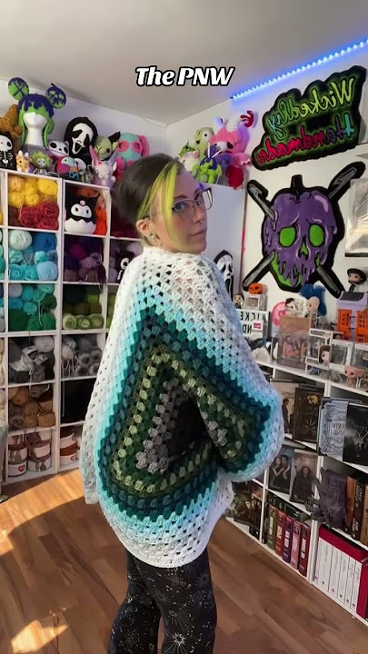 10 Granny Hexagon Cardigans🖤 #crochet #crocheting #crochetcardigans