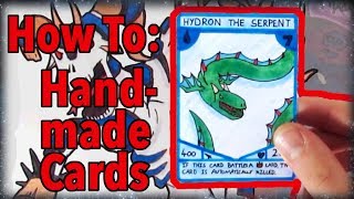 How to Make Trading Cards By Hand (5 minute tutorial)
