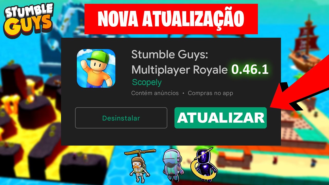 A VERSÃO 0.46 DO STUMBLE GUYS ESTÁ DEMAIS 😍 