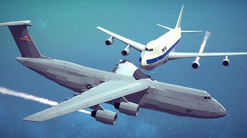 Boeing 747 vs C-5 Galaxy! | Besiege