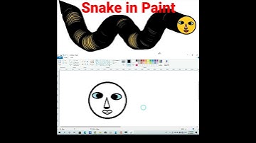 Snake Drawing in mspaint || mspaint Tricks and Tips #snake #snakedrawing #mspaint #ncit #viral