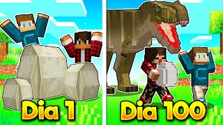 PASSEI 100 DIAS NA ILHA DOS DINOSSAUROS  - JurassiCraft O FILME