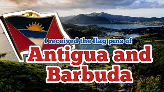 ANTIGUA AND BARBUDA! | I received flag pins of Antigua and Barbuda.