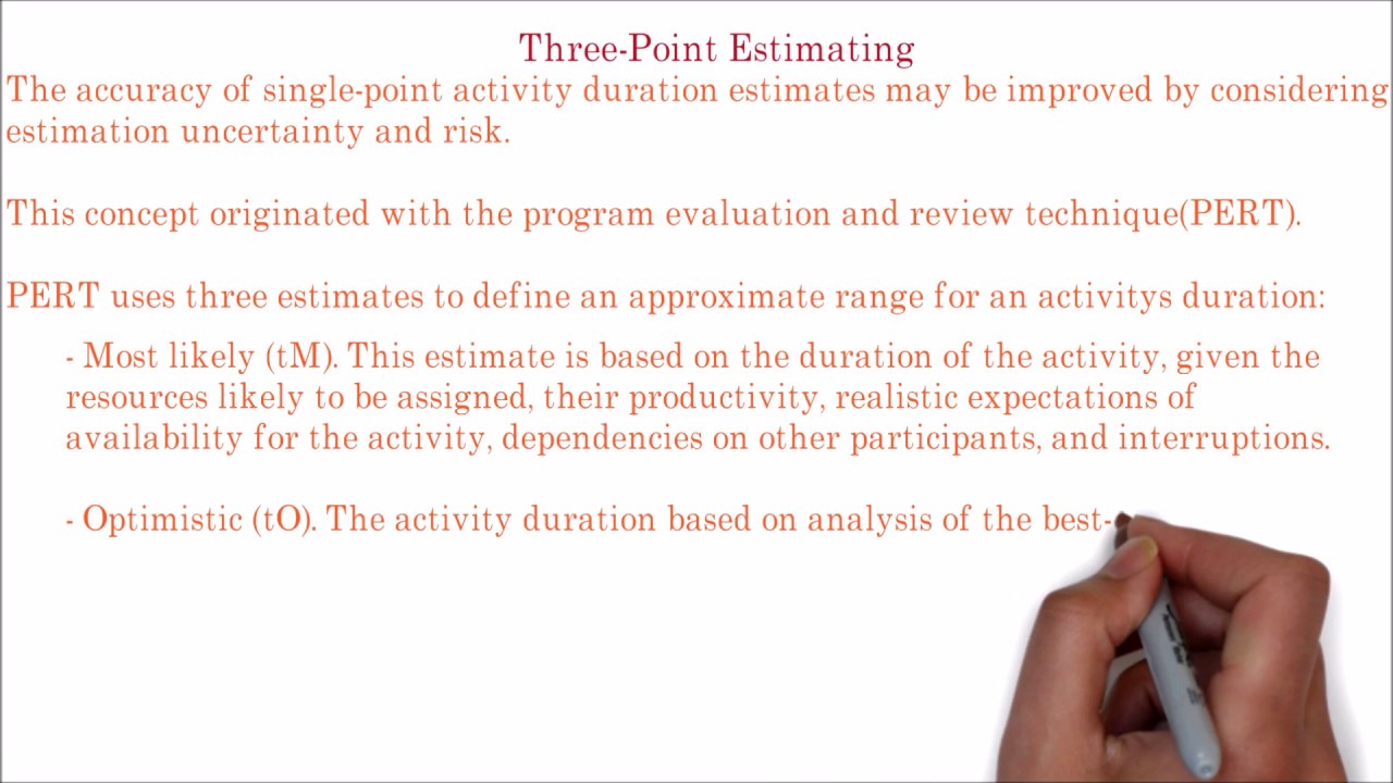 40 PMP What Is 3 Point Estimation PERT Estimation YouTube 40 PMP What Is 3 Point Estimation PERT Estimation YouTube