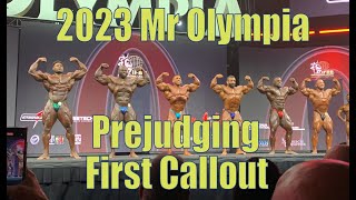 2023 Mr Olympia Prejudging first callout by Anything Bodybuilding 761 views 6 months ago 5 minutes, 6 seconds