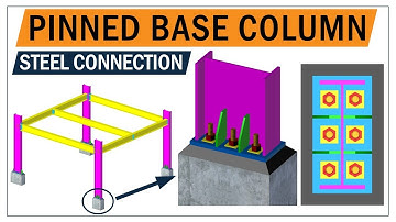 Steel connection | steel column pinned base plate connection | Greyspace
