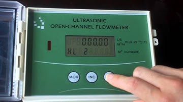 Ultrasonic open channel flowmeter