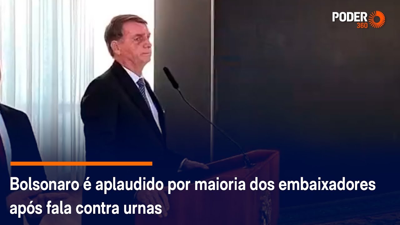 Bolsonaro recebe aplauso protocolar de maioria dos embaixadores após fala contra urnas