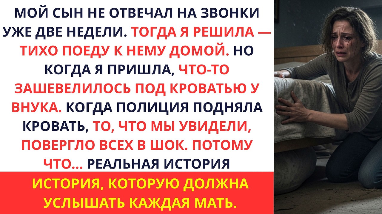 Мой сын пропал без вести на две недели  Когда я пошел к нему домой что то зашевелилось под кроватью