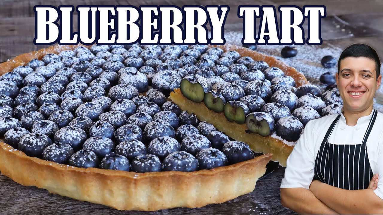 How to Make Blueberry Tart   Recipe by Lounging with Lenny