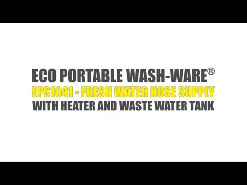 EPS1041 Product Overview: Eco Portable Sink With Hose Supply, Hose Waste U0026 Water Heater - Wash-Ware®