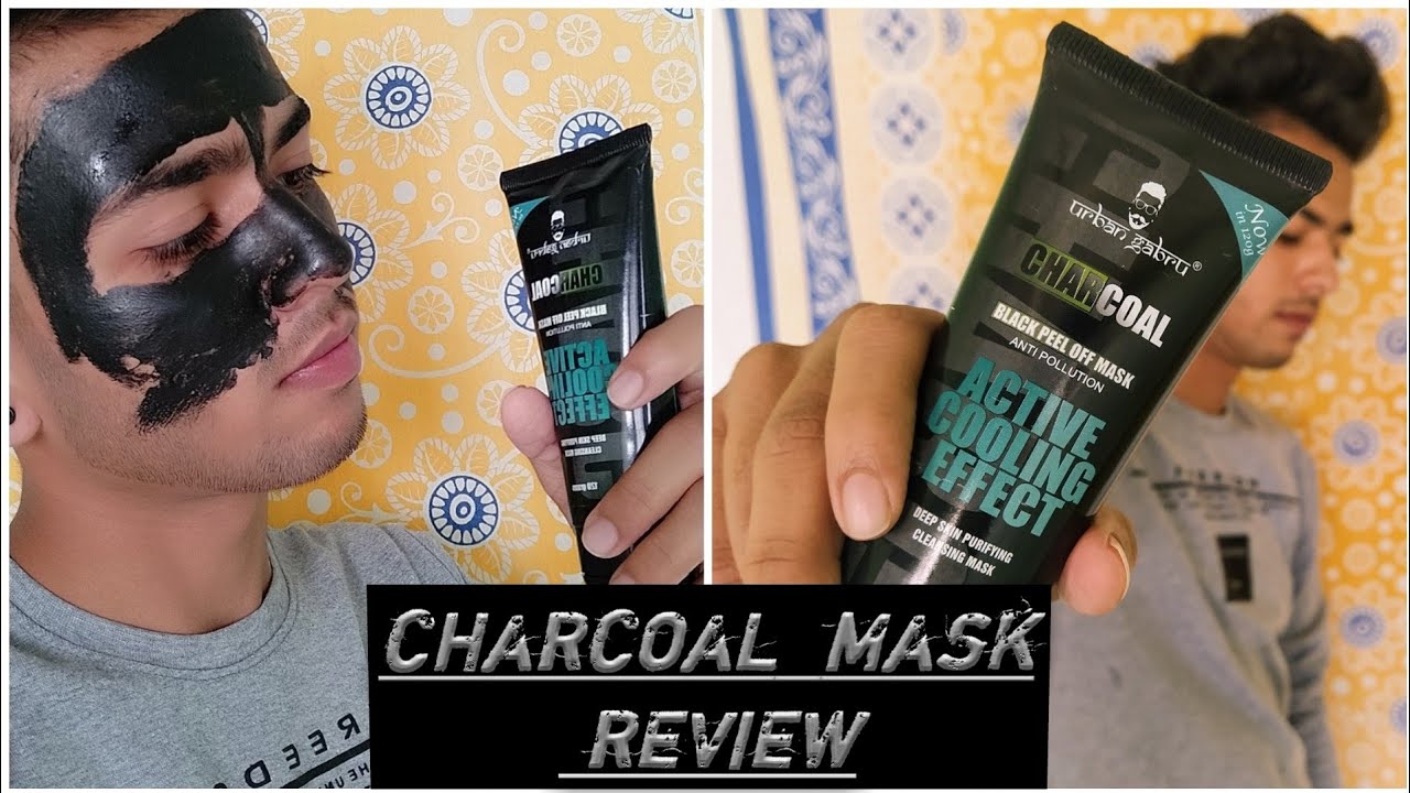 Charcoal peel off mask for glowing skinbest mask for menAbhay vlogs