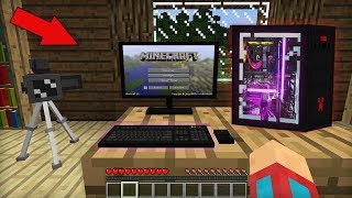 КАК ПОСТРОИТЬ РАБОЧИЙ КОМПЬЮТЕР В МАЙНКРАФТ 100% ТРОЛЛИНГ ЛОВУШКА MINECRAFT СЕКРЕТНАЯ ПОСТРОЙКА