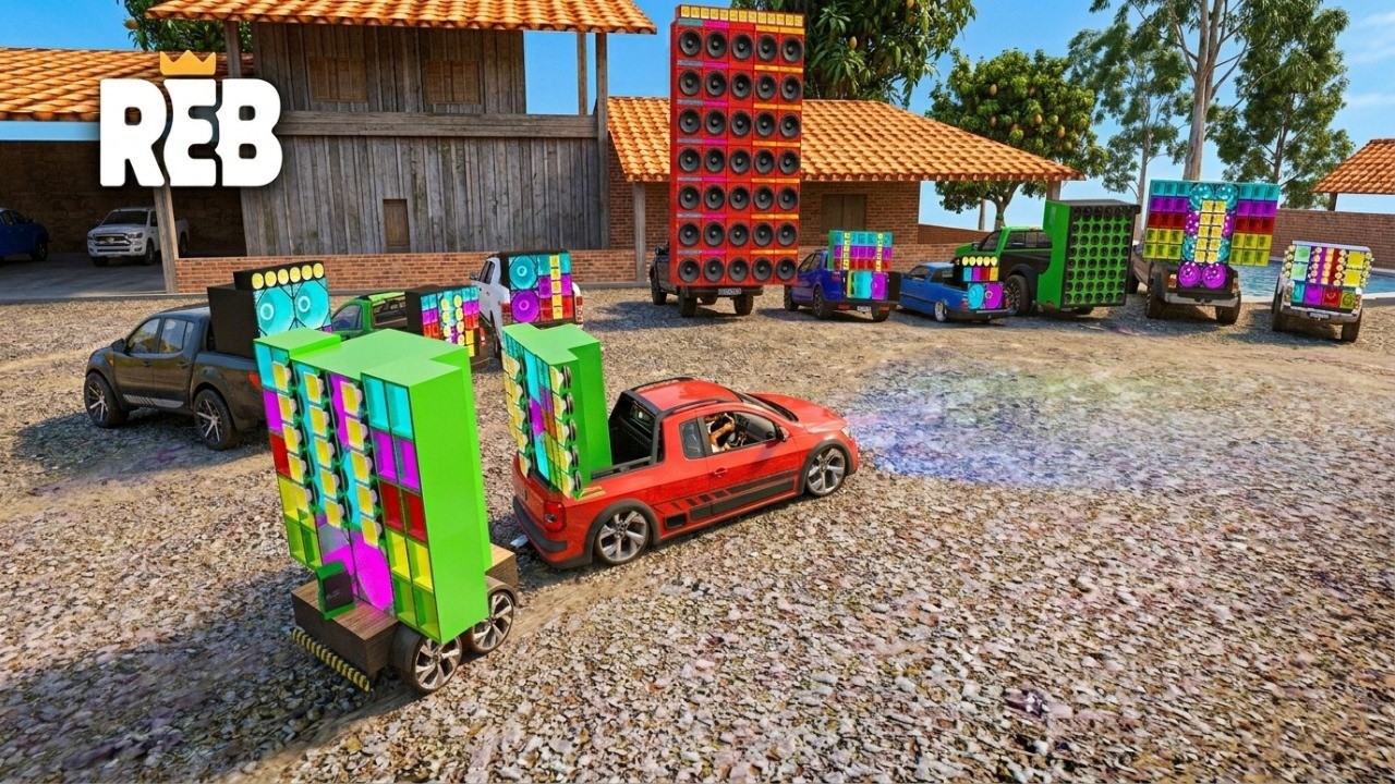 REBAIXADOS ELITE BRASIL | FUI DE SAVEIRO PAREDÃO NO ENCONTRO DE PICAPES NA FAZENDA !