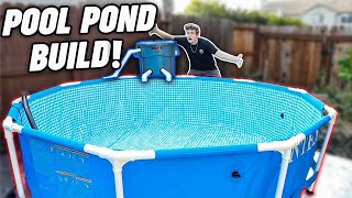 I Built a MASSIVE Pool Pond! (HOW TO)